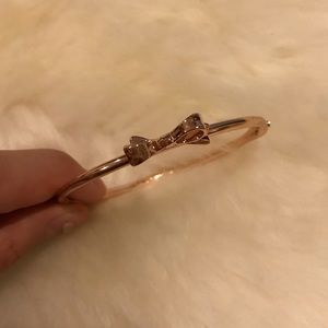 kate spade rose gold bow bracelet